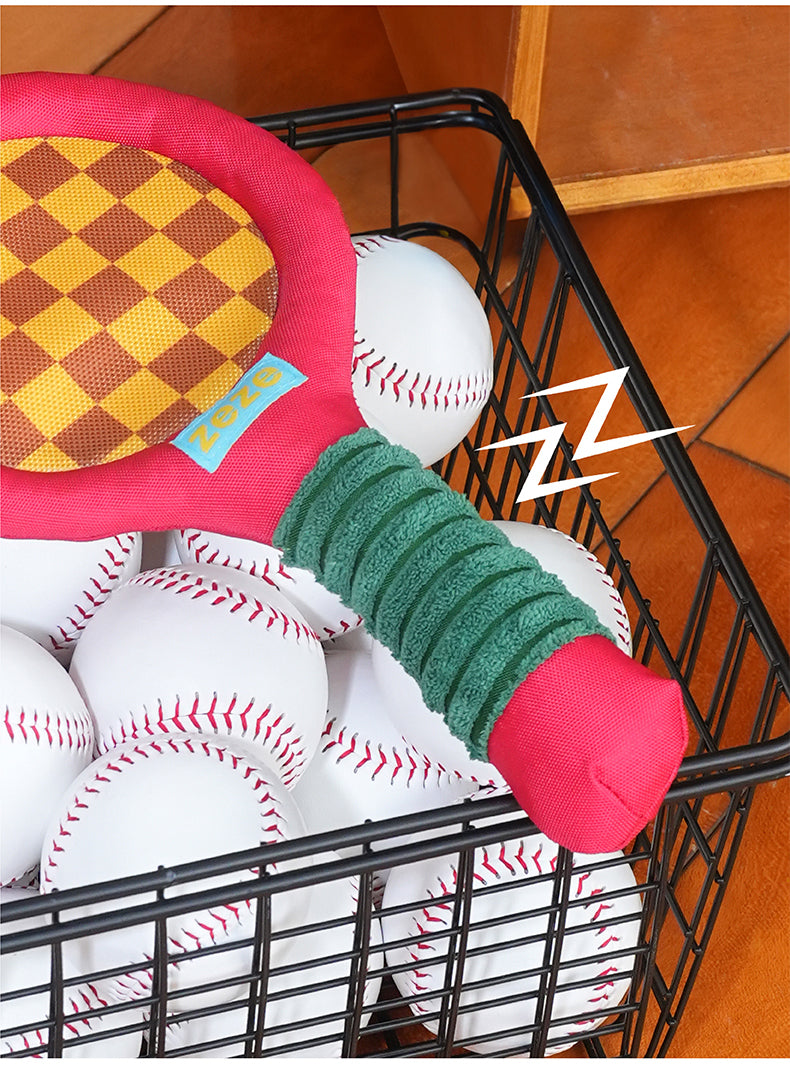 Brinquedo para cachorros zeze - Mordedor com Corda Kit Tennis - Vermelha