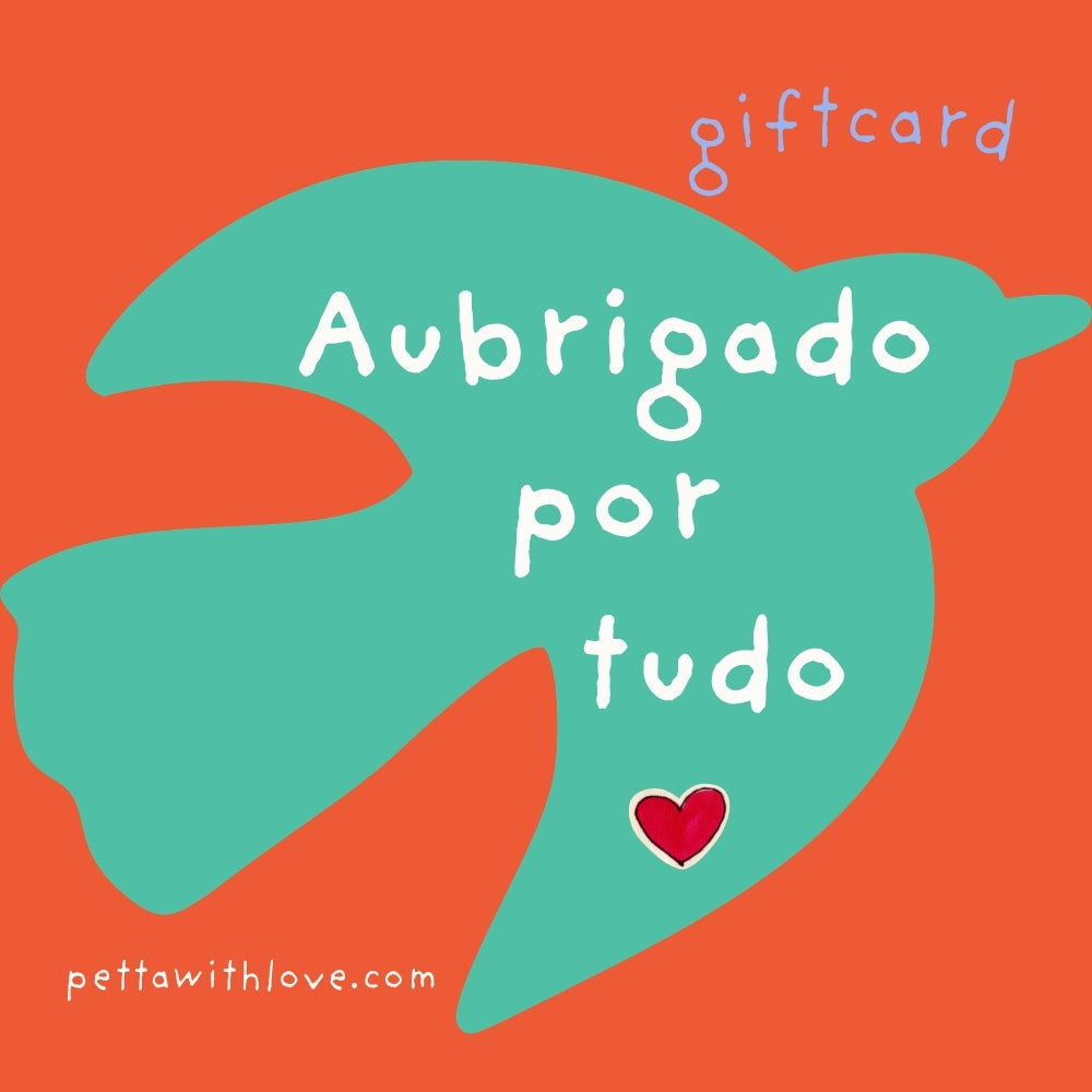 Gift Card Aubrigado por tudo!