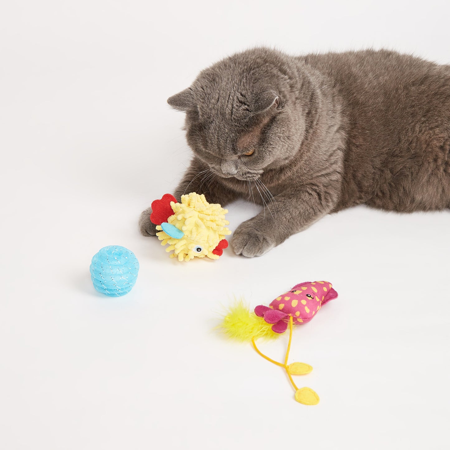 FOFOS Brinquedos para Gatos - Varinha de Água-vivas 5em1