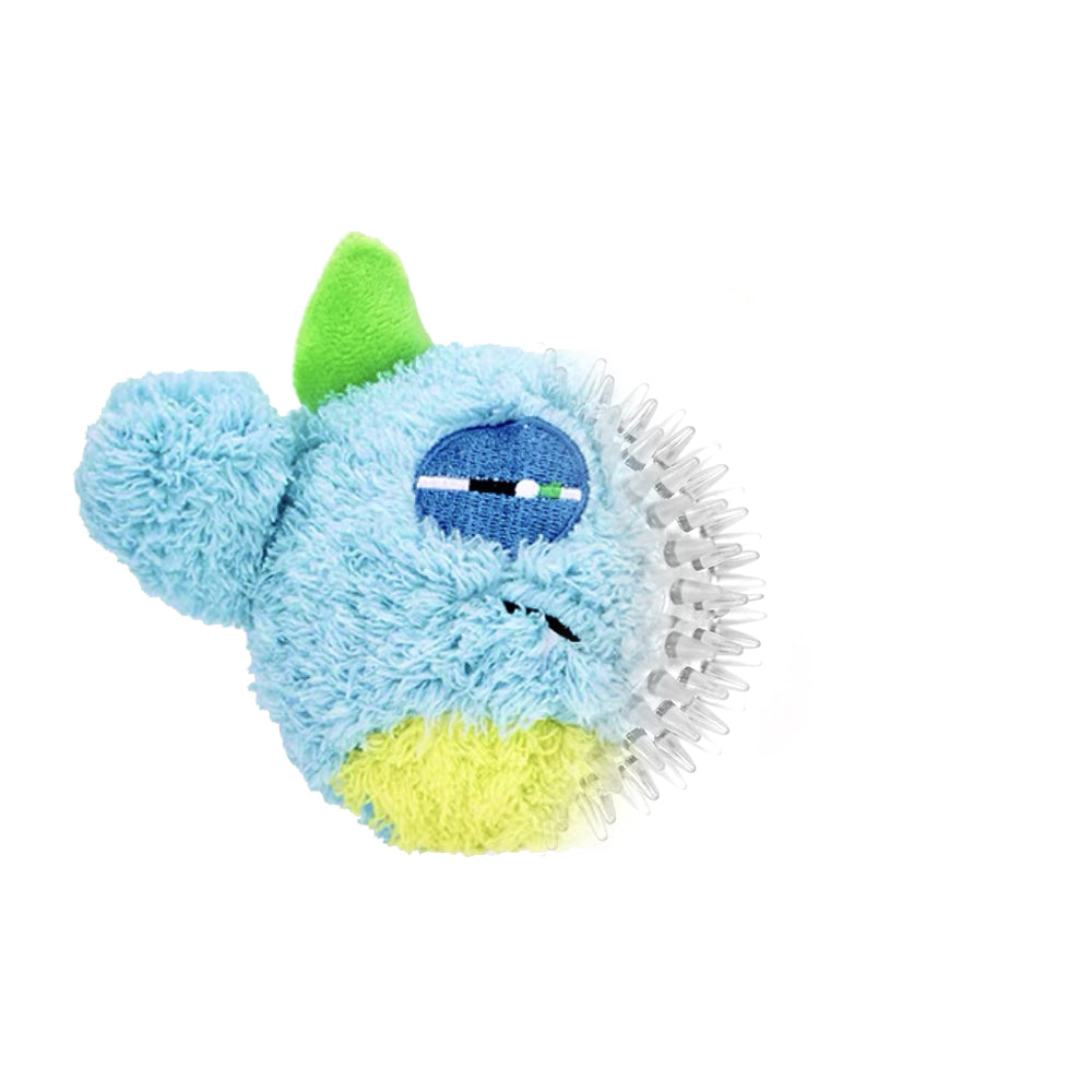 Qmonster Brinquedo para cachorro - 2in1 Monstro Ciclope - Azul Pequeno