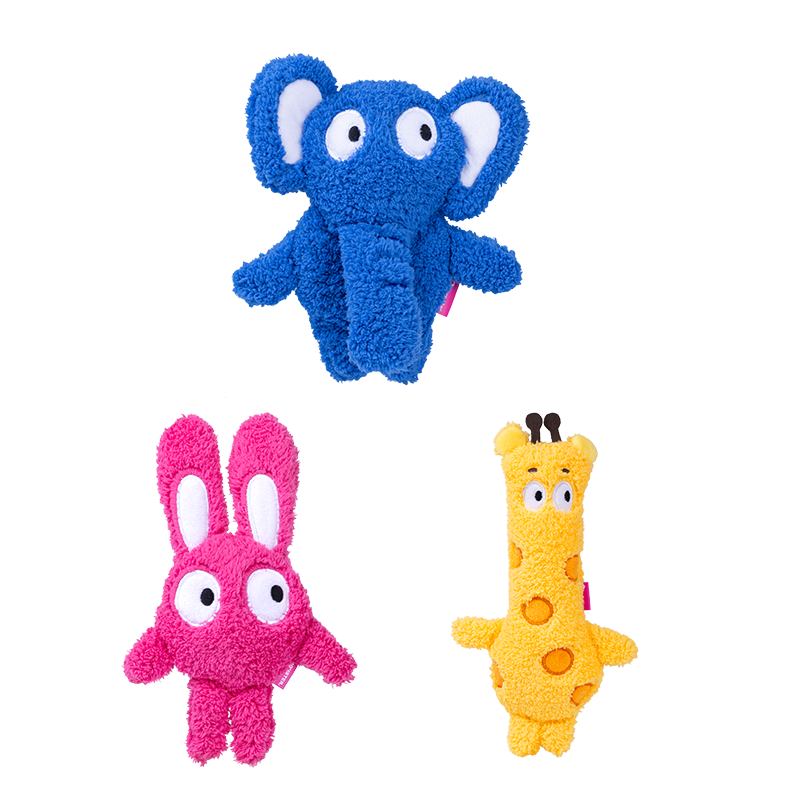 Qmonster Brinquedo para cachorro - Festa Peluda - Coelho