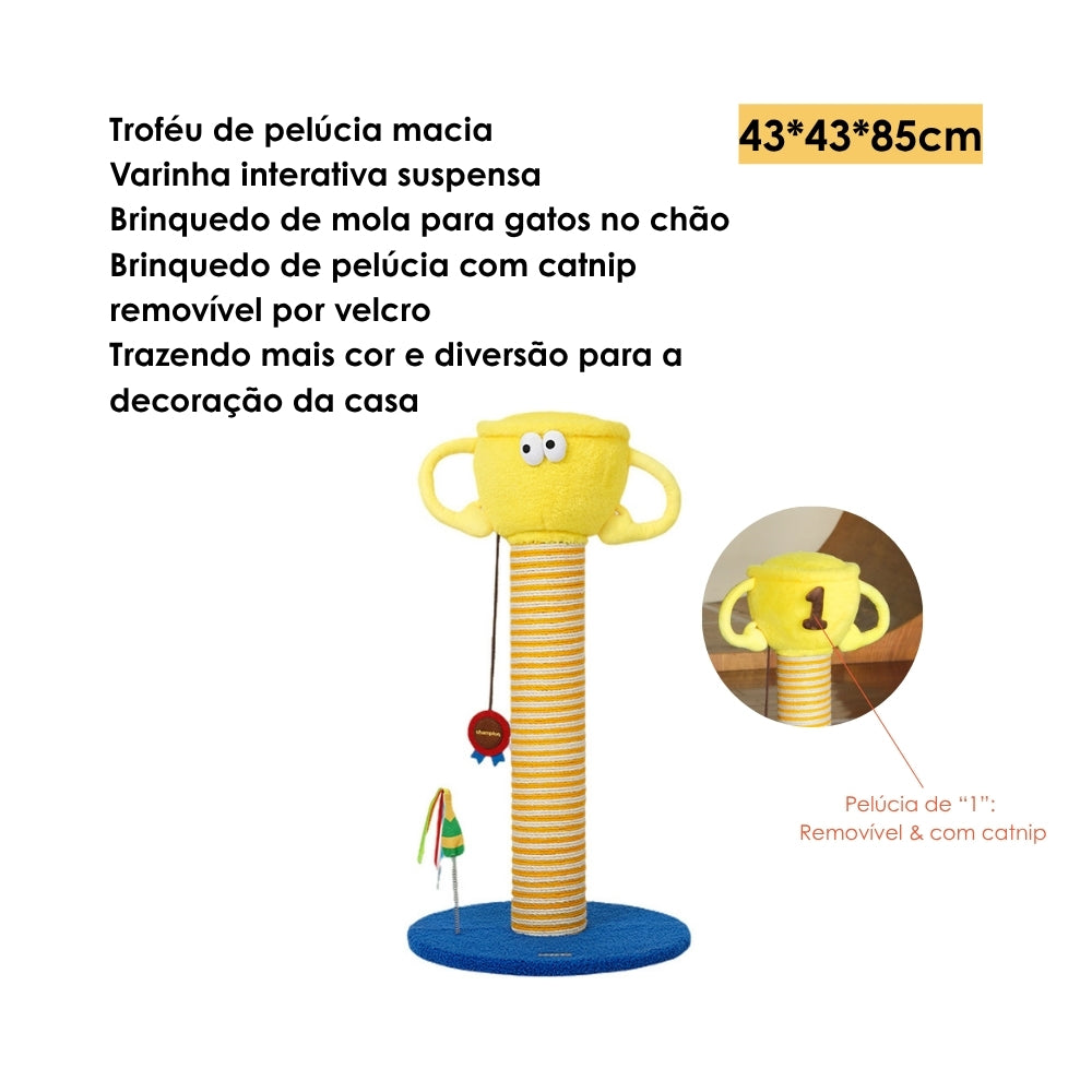 Arranhador Brinquedo para Gatos Troféu de Campeonato - zeze