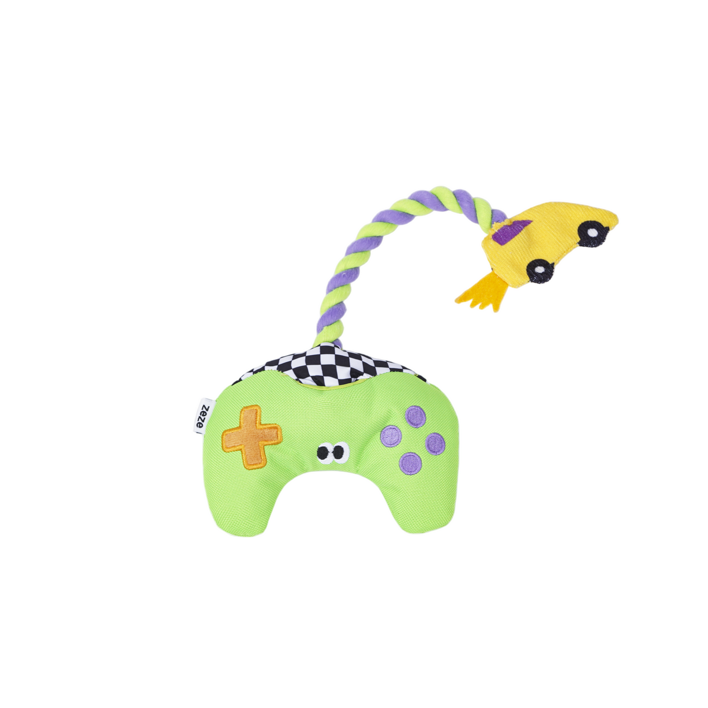 zeze Brinquedo para cachorros- Gameboy Controle Pelúcia e Corda - Pequeno
