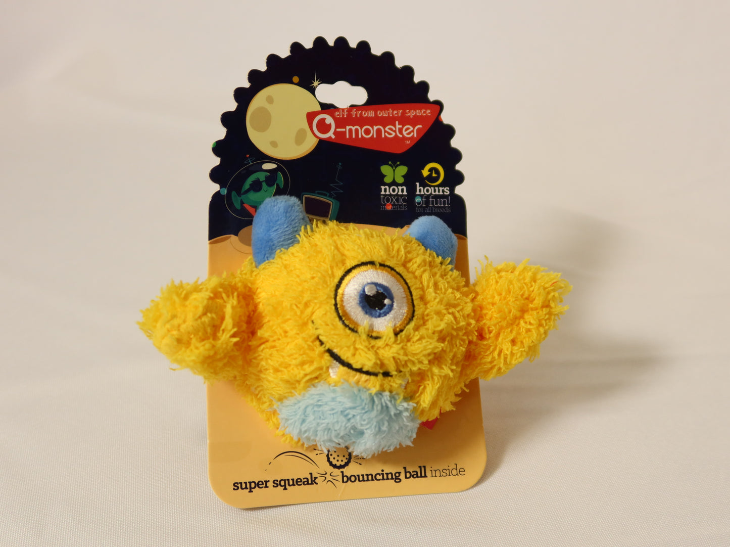 Qmonster Brinquedo para cachorro - 2in1 Monstro One-Eye Cyclop Pelúcia com Som