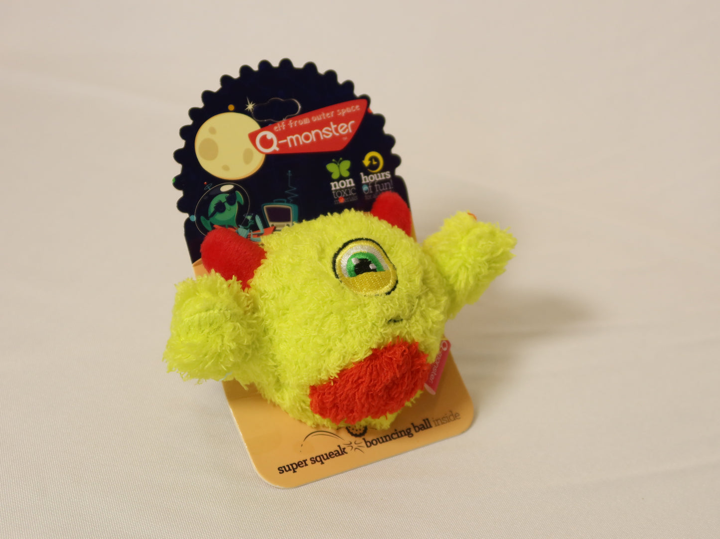 Qmonster Brinquedo para cachorro - 2in1 Monstro One-Eye Cyclop Pelúcia com Som
