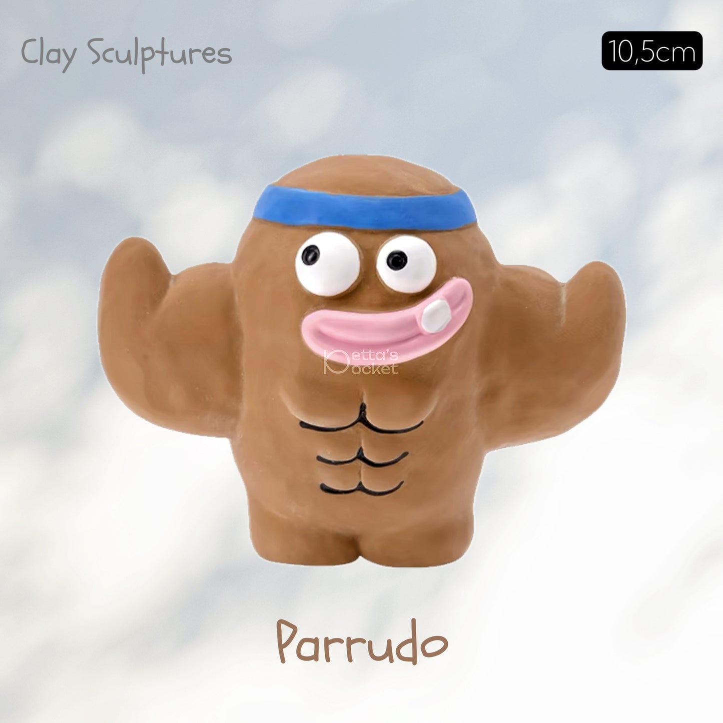 Qmonster Brinquedo para cachorro Clay Sculptures 100% Borracha Natural com Som