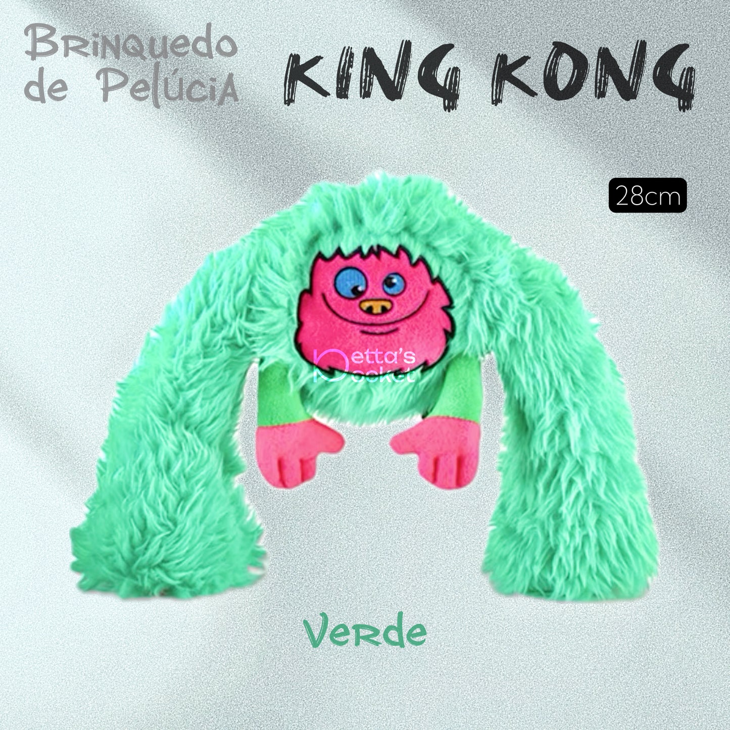 Qmonster Brinquedo para cachorro - 2in1 King Kong Pelúcia com Som