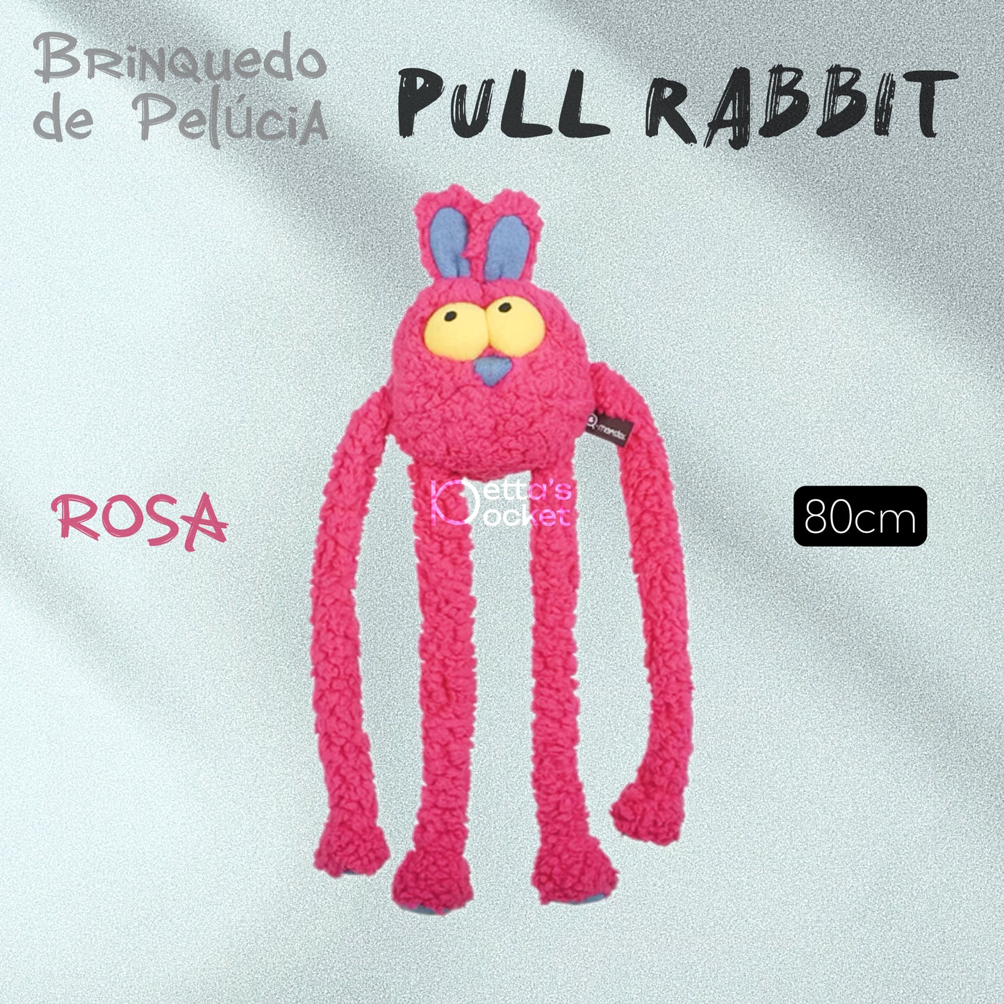 Qmonster Brinquedo para cachorro - Pull Rabbit Puxar Coelho com vários sons