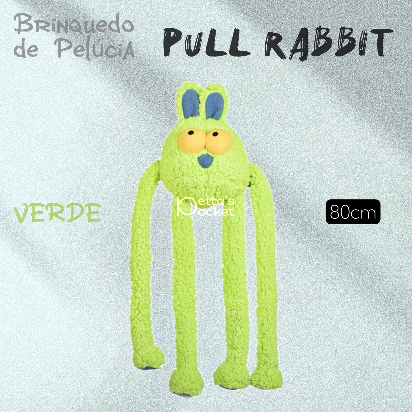 Qmonster Brinquedo para cachorro - Pull Rabbit Puxar Coelho com vários sons