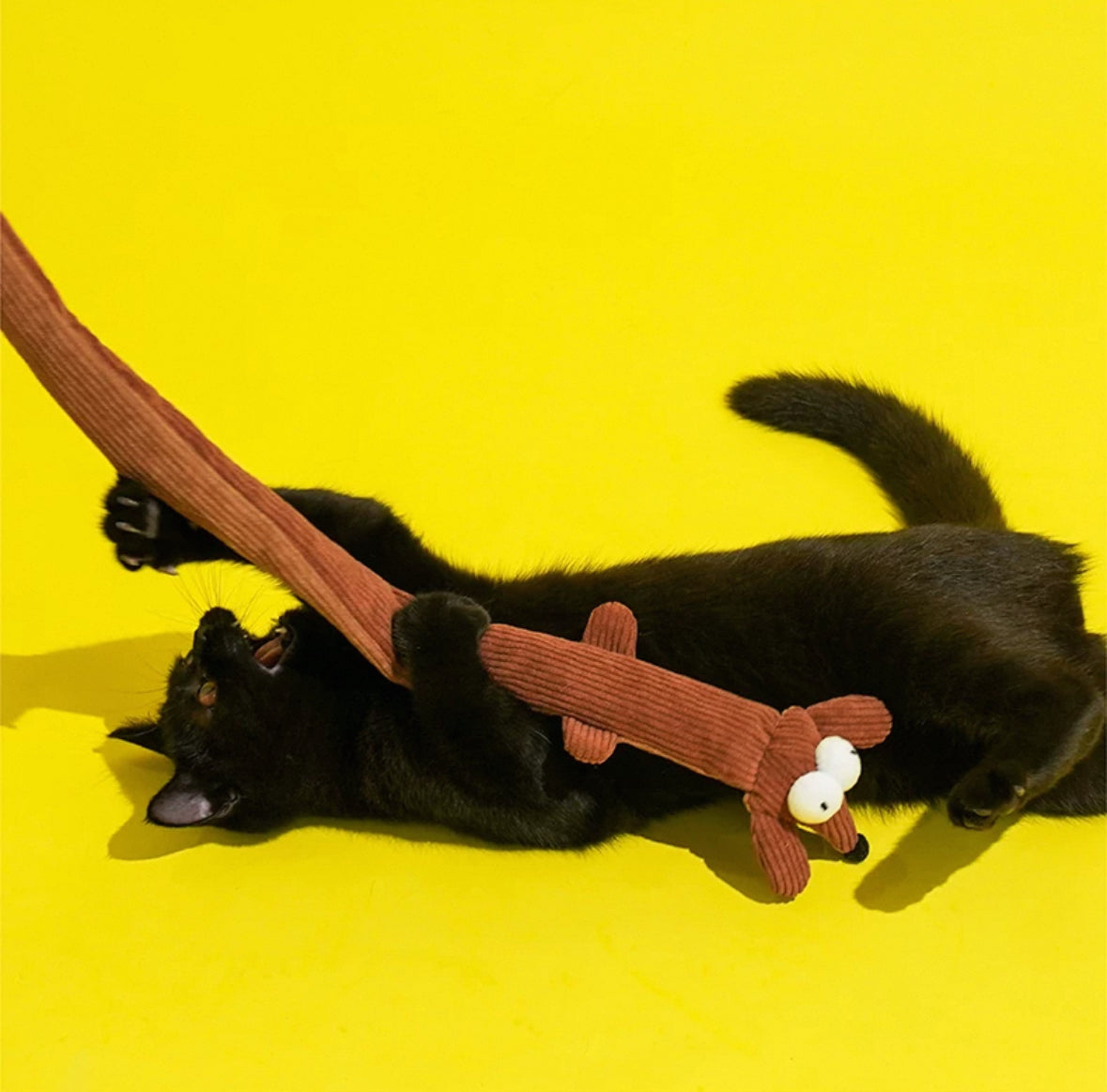 zeze Brinquedo para gatos - Varinha Pelúcia com Alça de Silicone