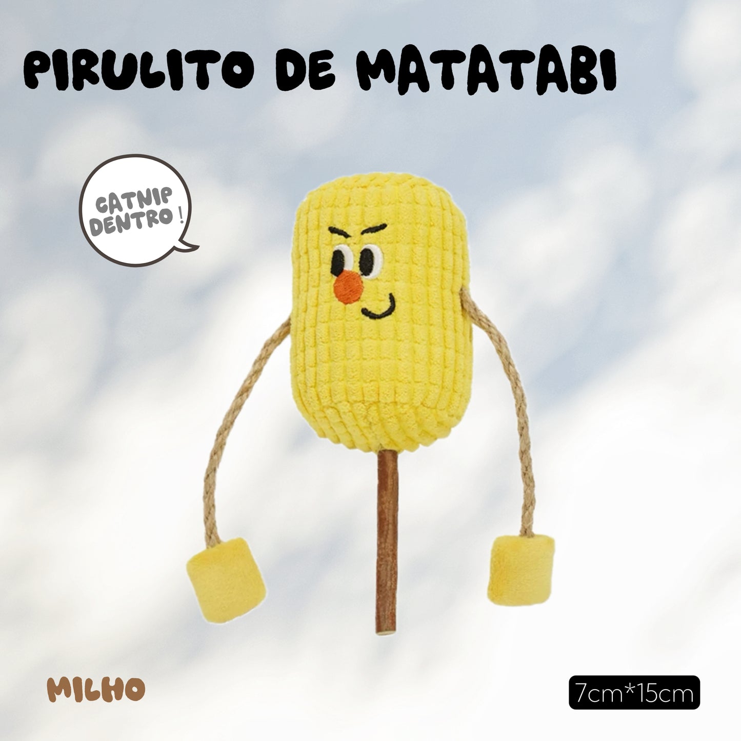 zeze Brinquedo para gatos - Pirulito de Matatbi com Catnip Vol.2