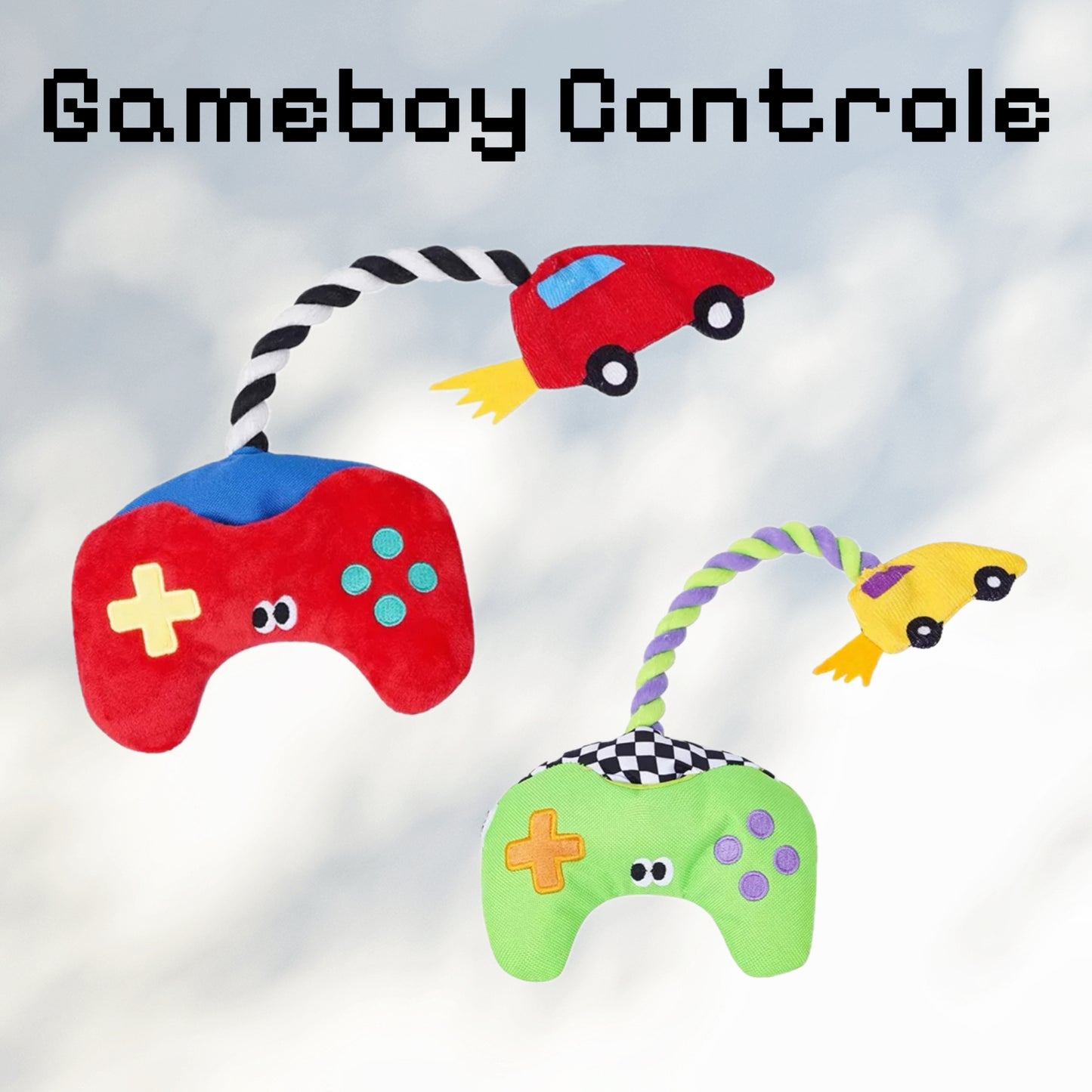 zeze Brinquedo para cachorros- Gameboy Controle Pelúcia e Corda