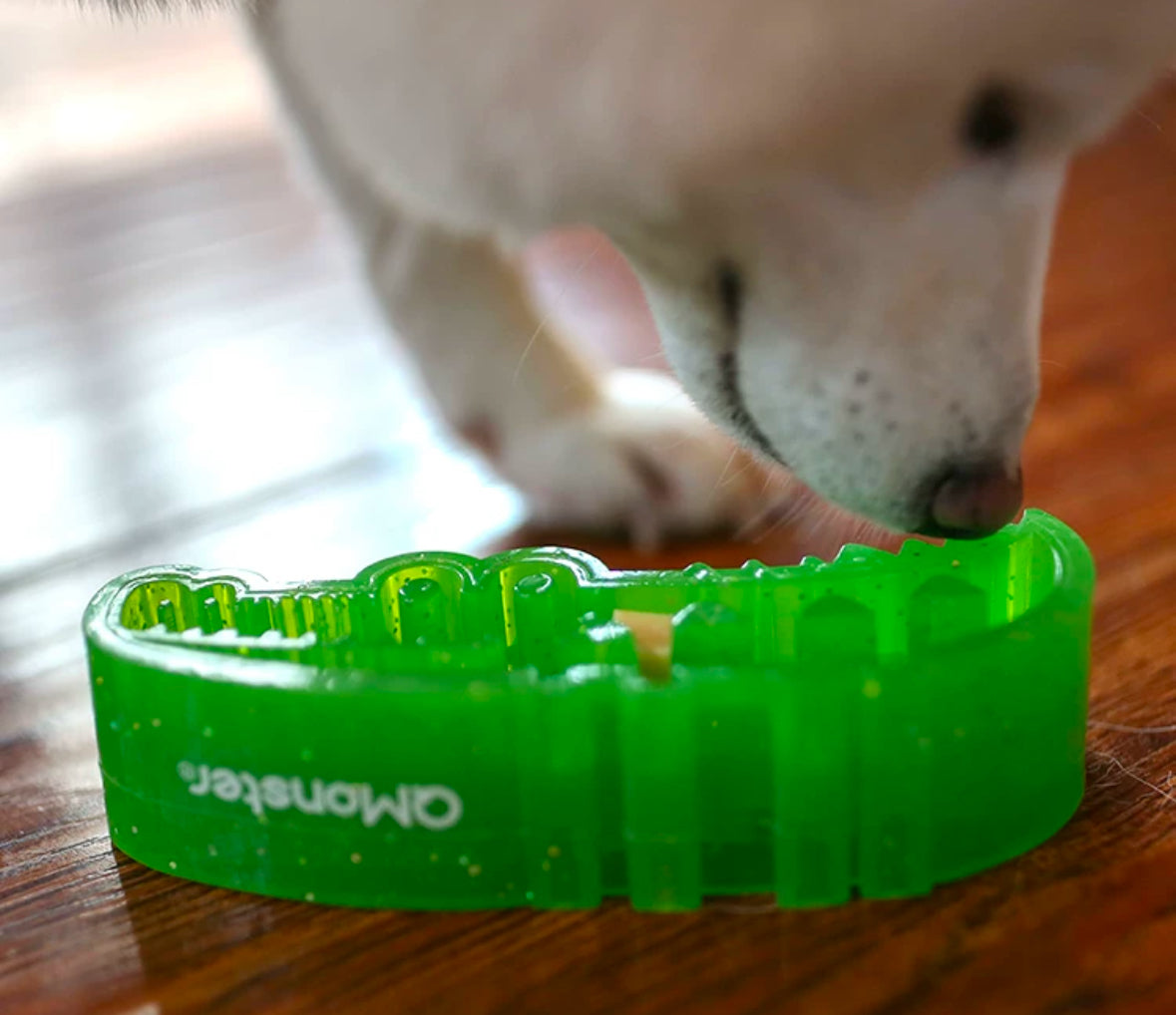 Qmonster Brinquedo para cachorro - Crocodilos de cristal dispensador - Grande
