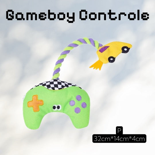 zeze Brinquedo para cachorros- Gameboy Controle Pelúcia e Corda