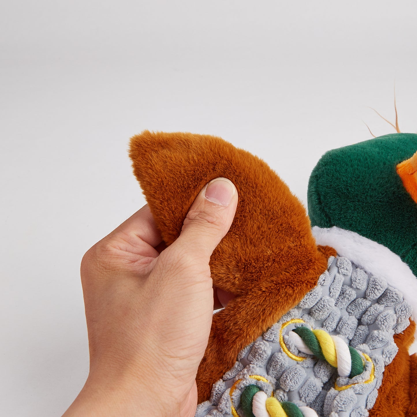 FOFOS Brinquedos para Cães - Rope Buddy Pelúcia c Corda - Pato