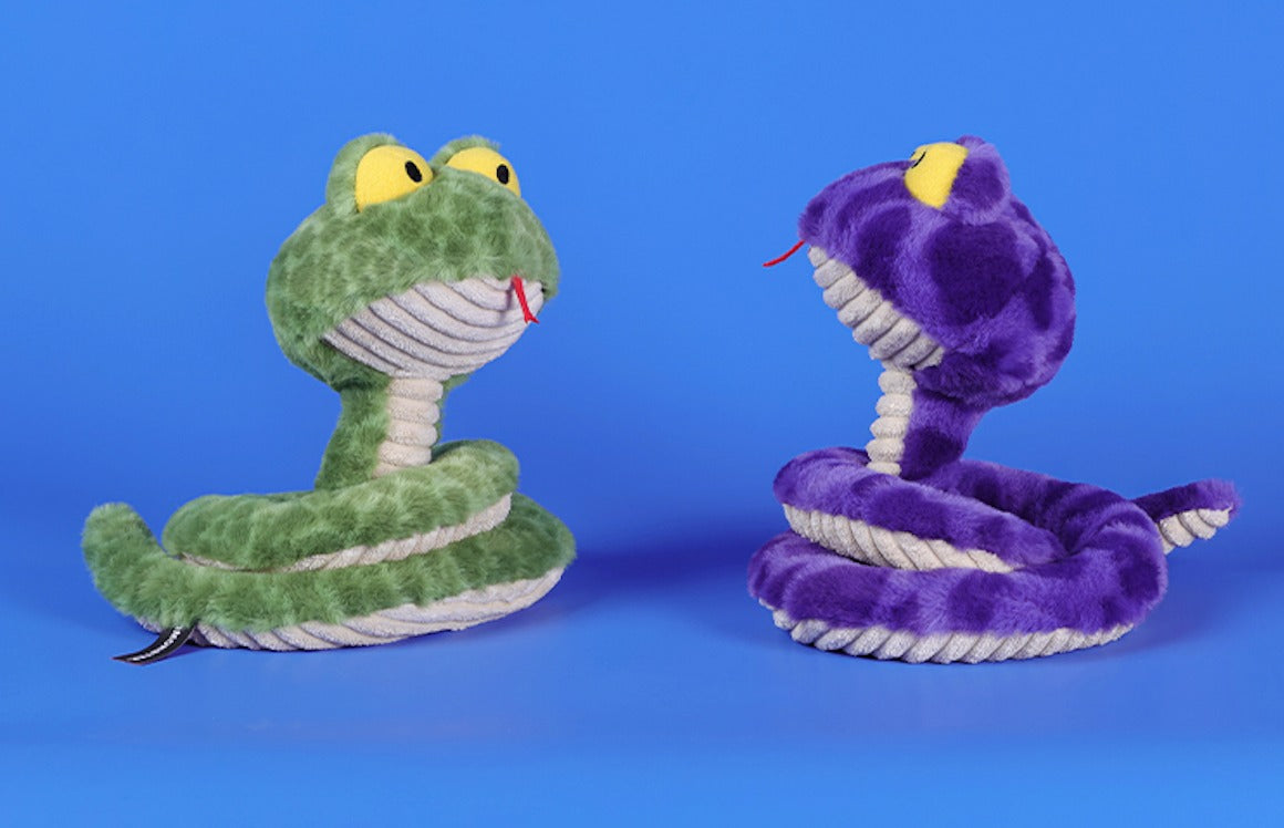 Qmonster Brinquedo para cachorros - Interativo Cobra de Mola 100cm