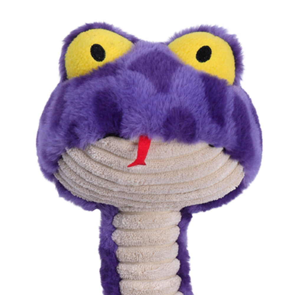 Qmonster Brinquedo para cachorros - Interativo Cobra de Mola 100cm - Roxa
