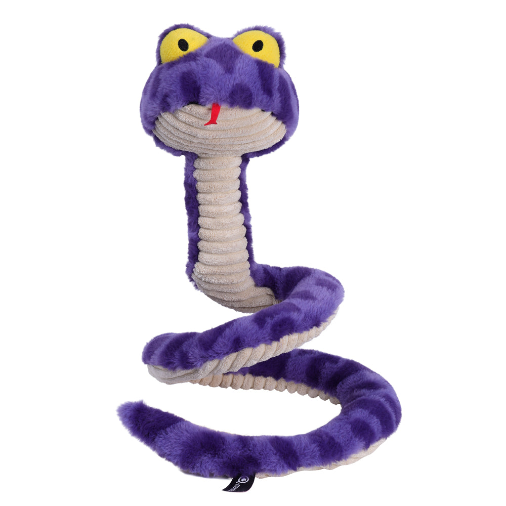 Qmonster Brinquedo para cachorros - Interativo Cobra de Mola 100cm - Roxa