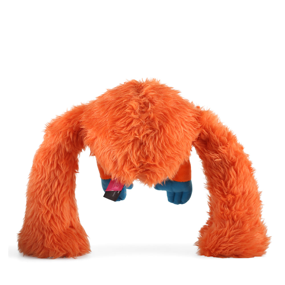 Qmonster Brinquedo para cachorro - 2in1 King Kong Pelúcia com Bola - Laranja
