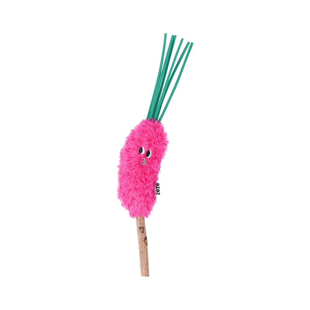zeze Brinquedo para gatos - Pirulito de Matatbi com Catnip - Setaria Rosa
