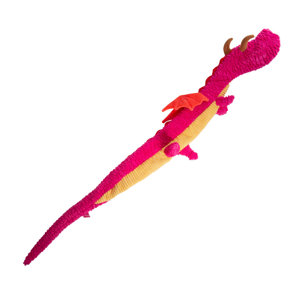 Brinquedo para Cães Pelúcia Dragão Gigante Rosa Grande 170cm - Qmonster
