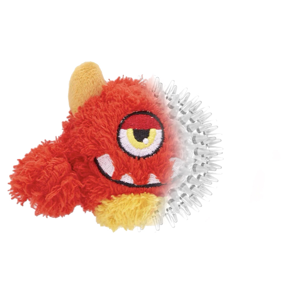 Qmonster Brinquedo para cachorro - 2in1 Monstro Cyclope - Vermelha Grande