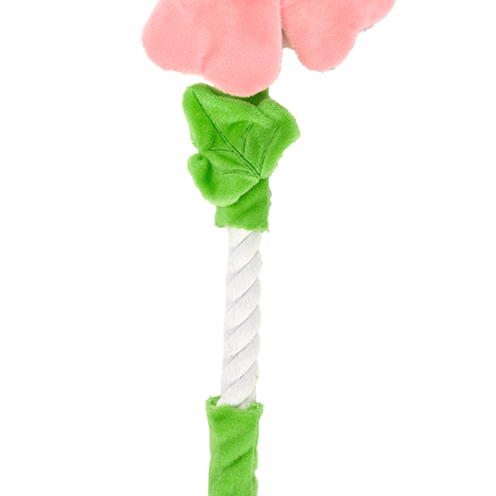 FOFOS Brinquedos para Cães - Flor de Pelúcia e Corda
