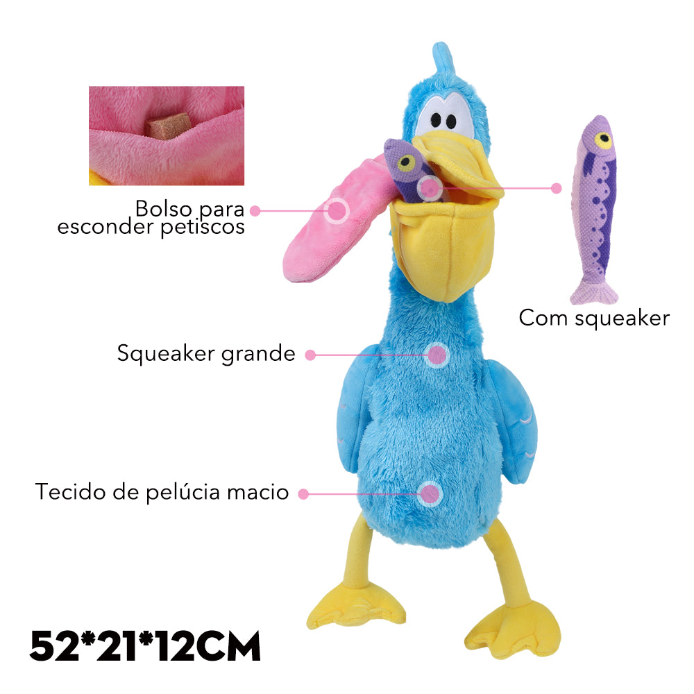 Qmonster Brinquedo para cachorro - Pelicana Dada Azul