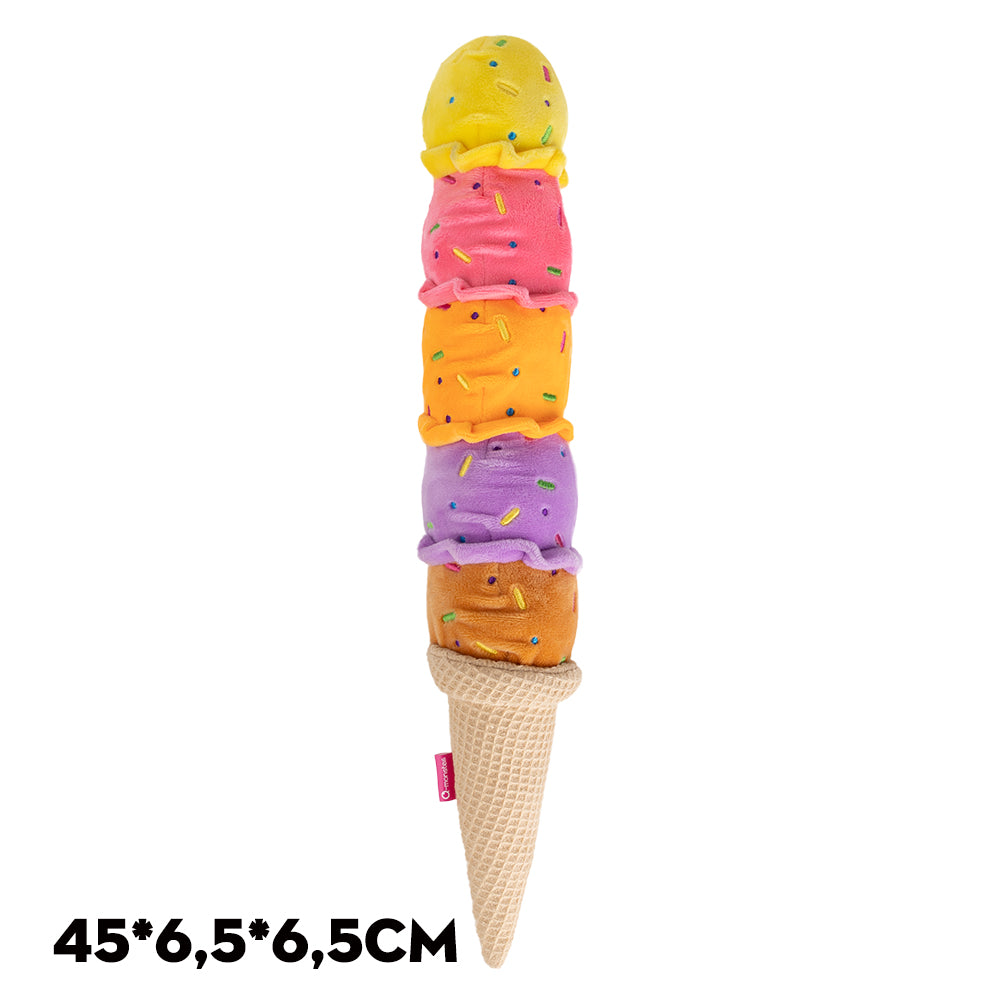Qmonster Brinquedo para cachorro - Sorvete Cascão Colorido