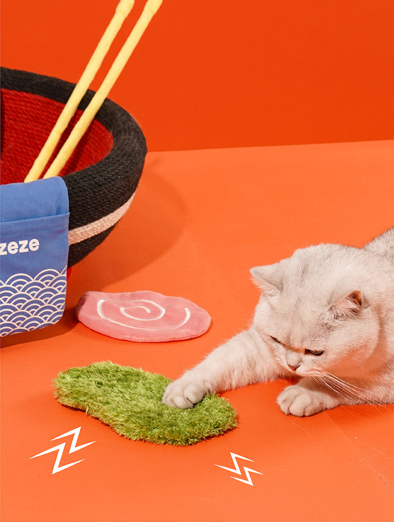 Arranhador 7em1 zeze Yummy Ramen Cama Para Gatos