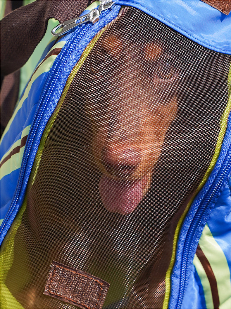 Bolsa de Transporte para pets zeze - Listras Bege Clarinho