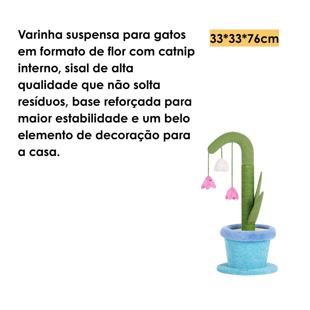 Arranhador Brinquedo para Gatos Muguet em Vaso - zeze