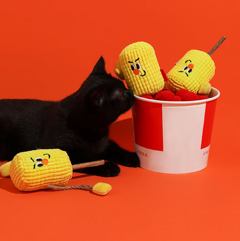 zeze Brinquedo para gatos - Pirulito de Matatbi com Catnip - Milho