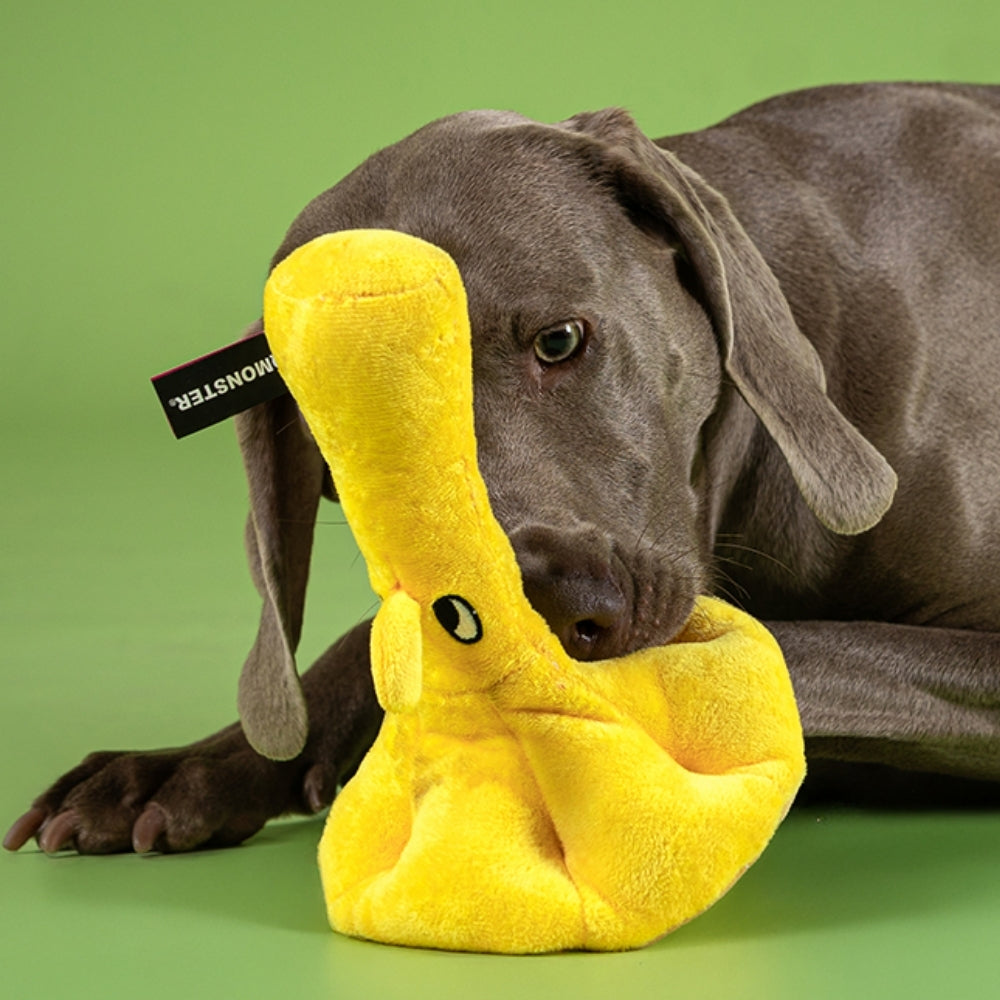 Brinquedo Interativo Olfativo Cogumelo Curioso Amarelo - Qmonster