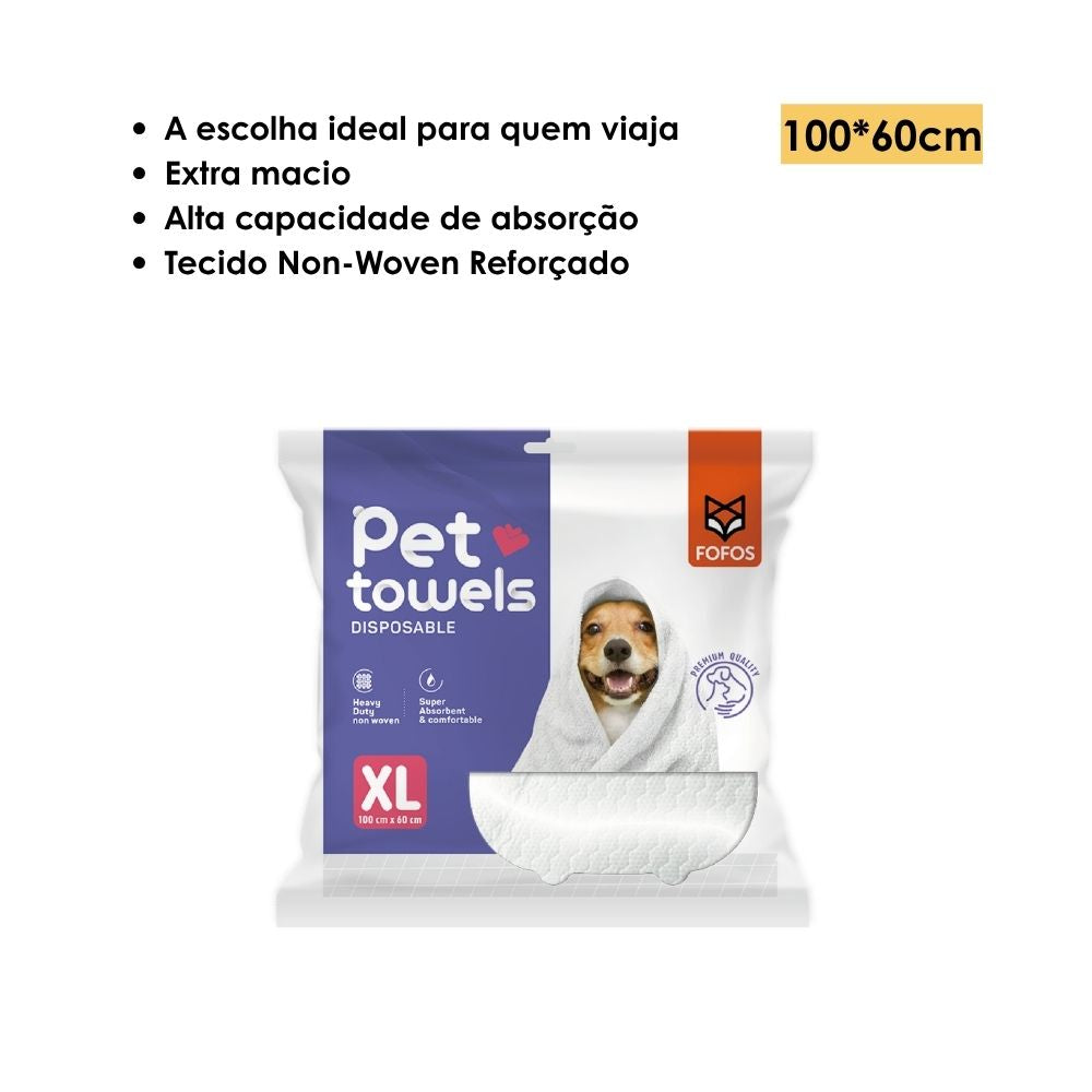 Toalha Descartável Superabsorvente e Macia XL(100*60cm) - FOFOS