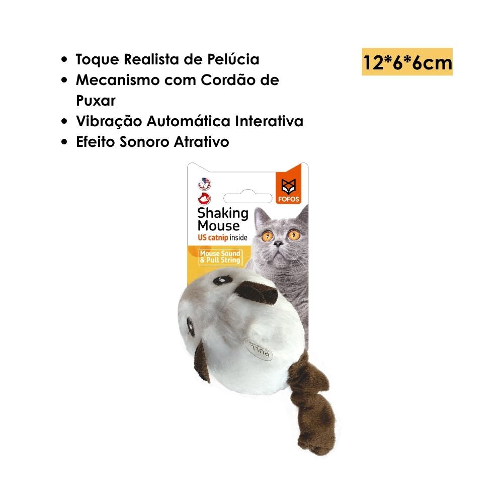 Brinquedos Interativo Com Corda e Som Ratinho - FOFOS
