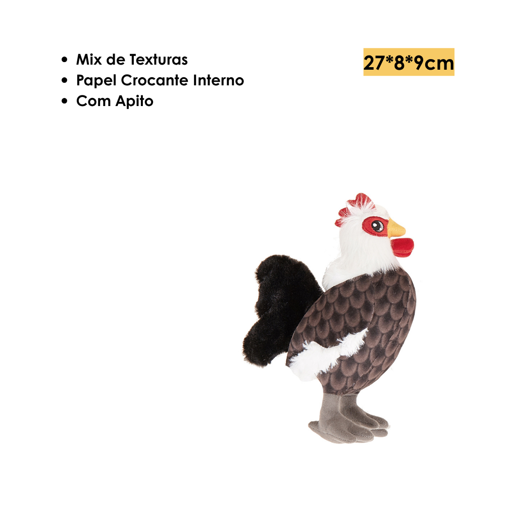 Brinquedo para Cães Pelúcia Reino Selvagem Galo - FOFOS