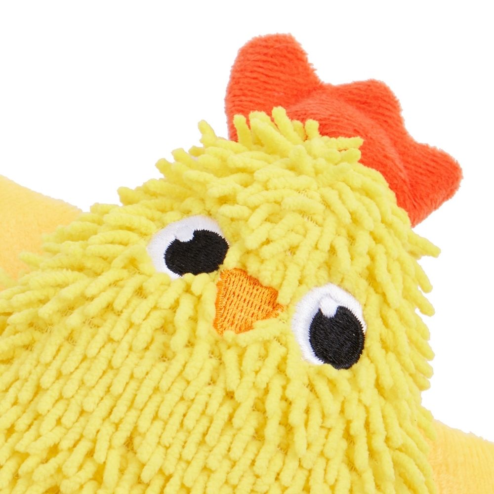 Brinquedos Pelúcia Chenille Tough para Puppies Galinha - FOFOS