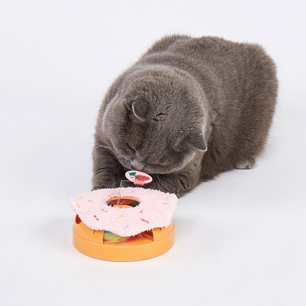 Brinquedos Interativo Com Pelucia Donut de Morango - FOFOS
