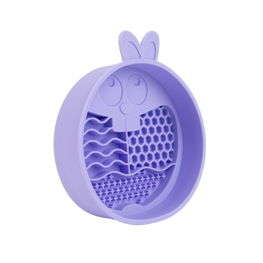 Comedouro Lento de Silicone para Pets Coelho Roxo - QMonster