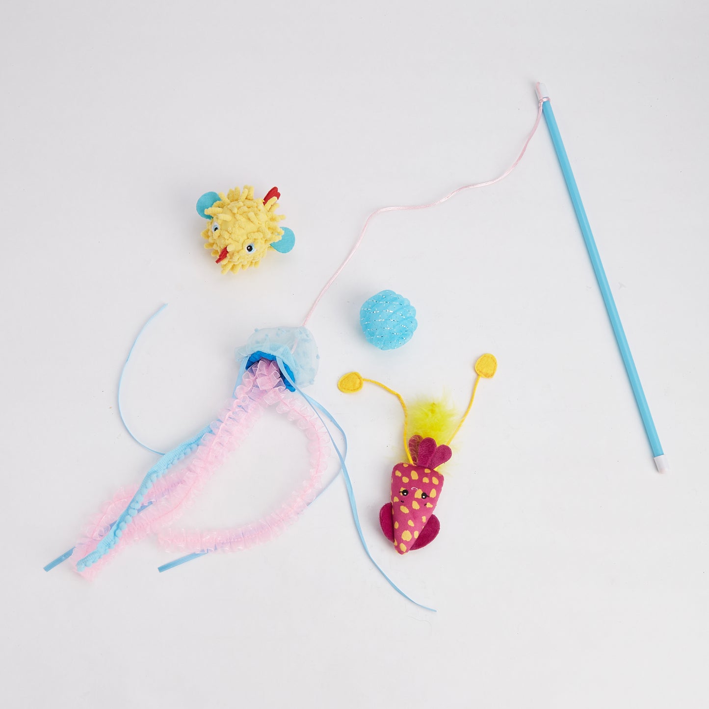 FOFOS Brinquedos para Gatos - Varinha de Água-vivas 5em1