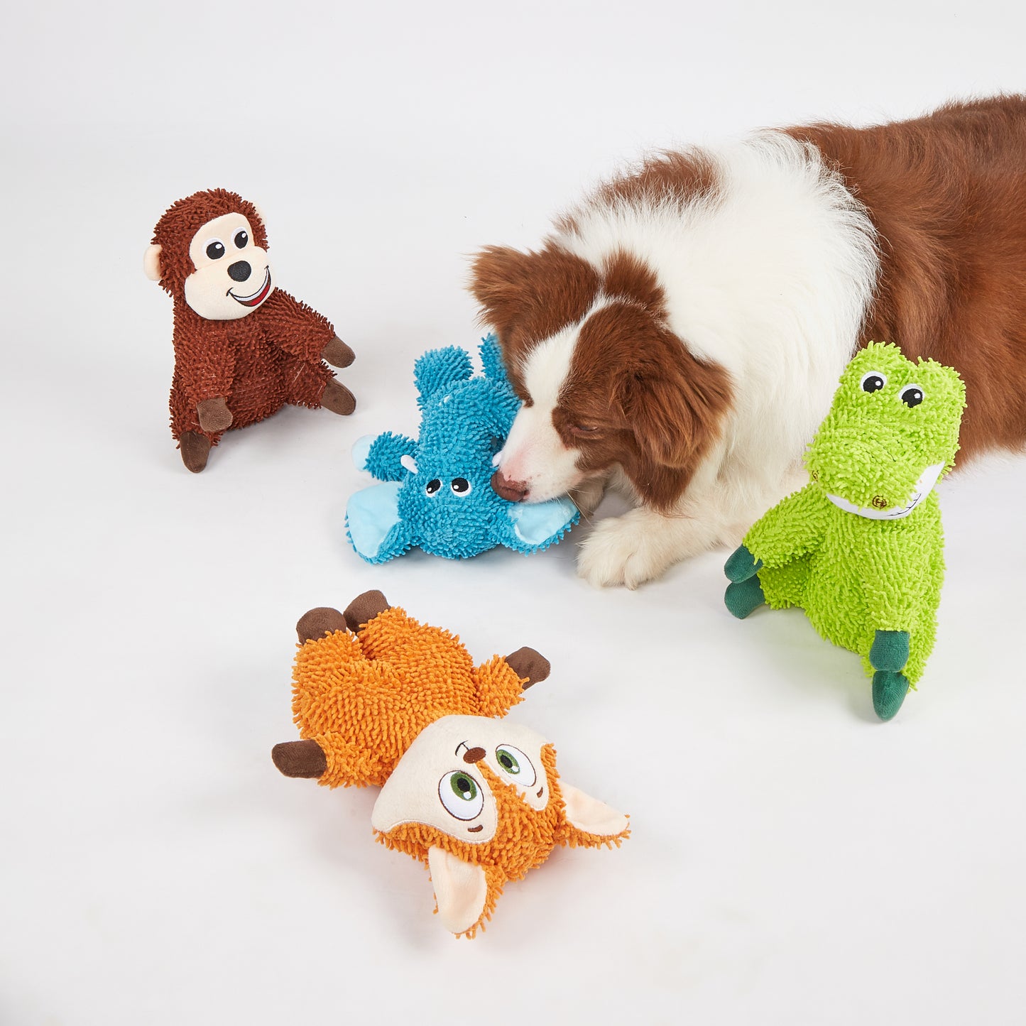 FOFOS Brinquedos para Cães - Chenille Tough Animais - Elefante
