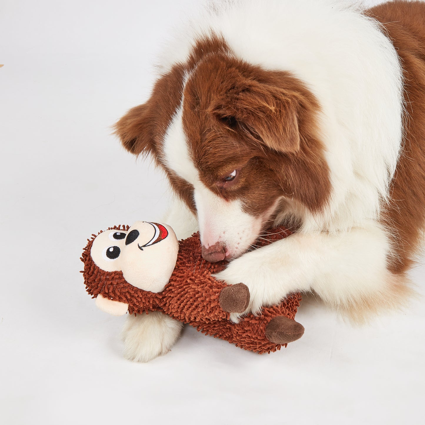 FOFOS Brinquedos para Cães - Chenille Tough Animais - Macaco