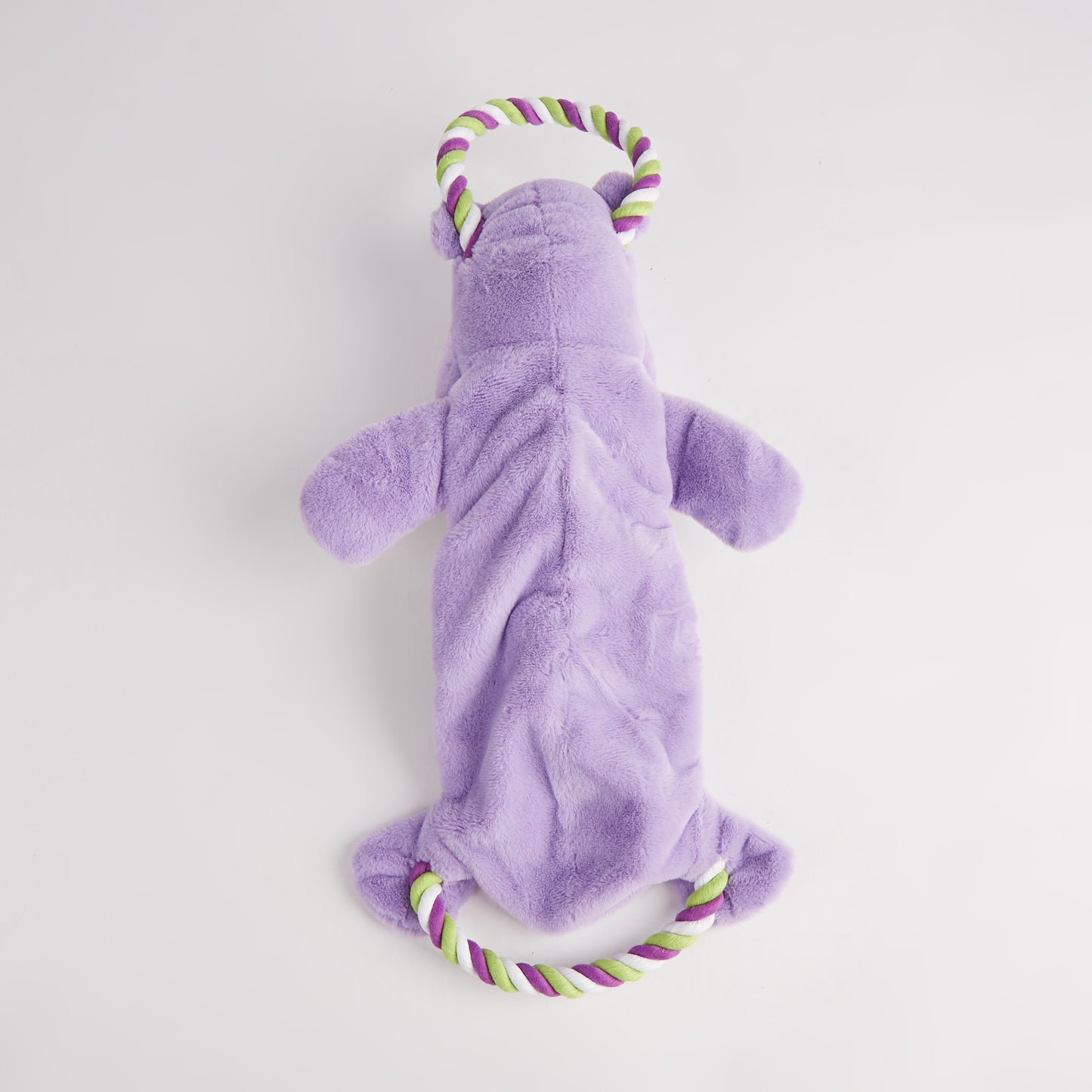 FOFOS Brinquedos para Cães - Rope Buddy Pelúcia c Corda - Hipoótamo