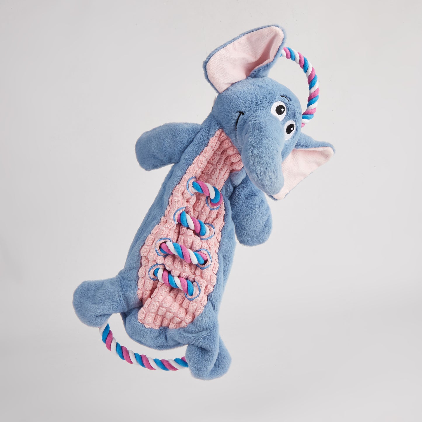 FOFOS Brinquedos para Cães - Rope Buddy Pelúcia c Corda - Elefante