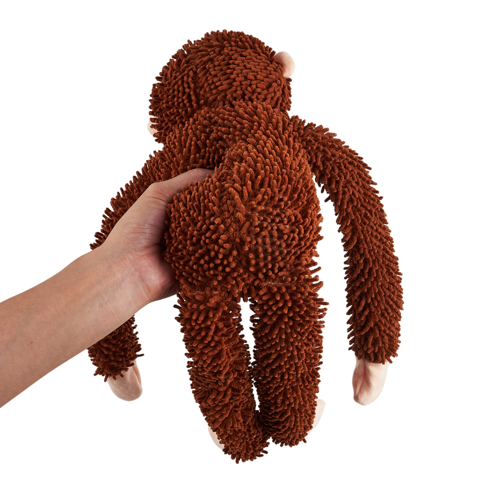 Brinquedo Pelúcia Chenille com Corda Tough Corpo Longo Macaco - FOFOS