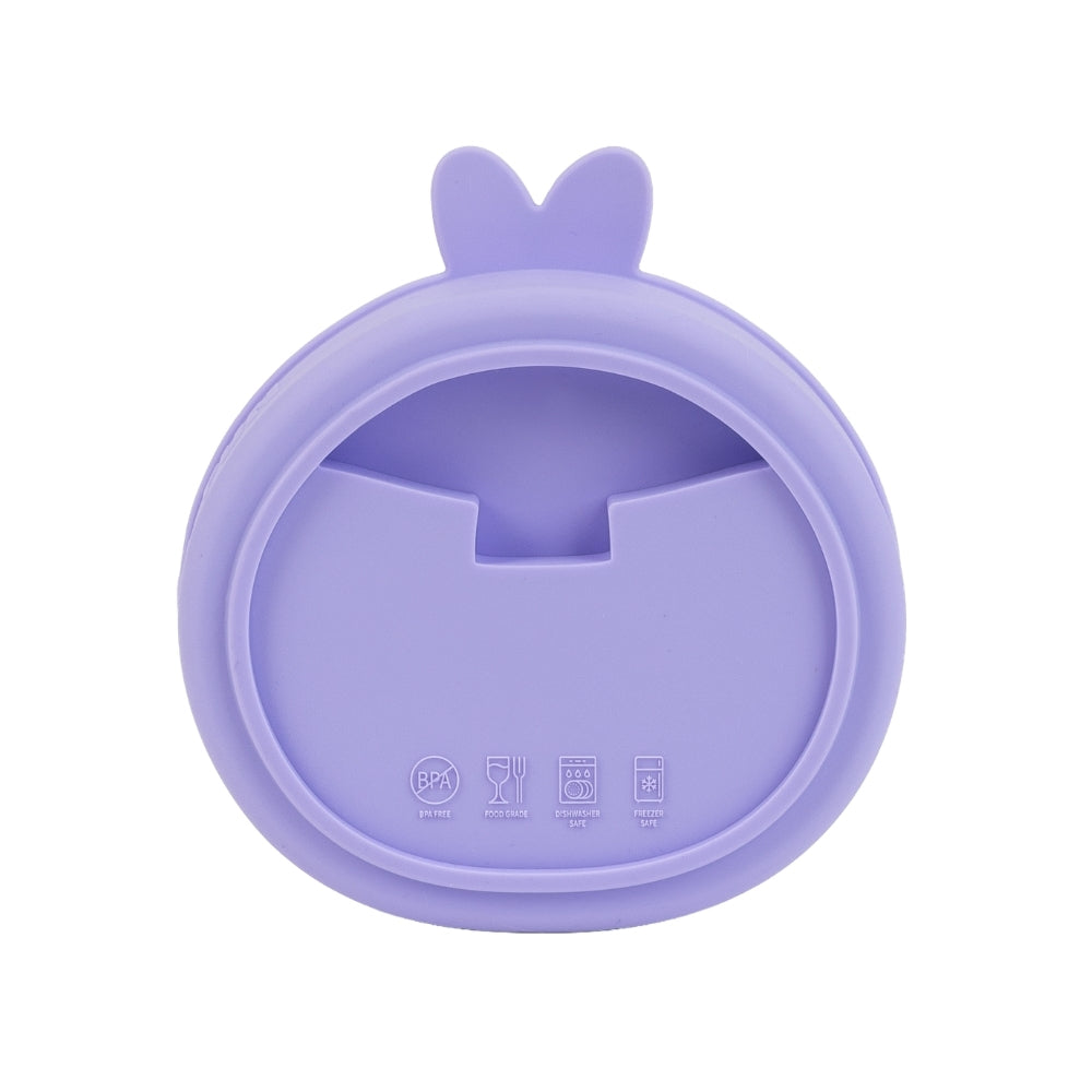 Comedouro Lento de Silicone para Pets Coelho Roxo - QMonster