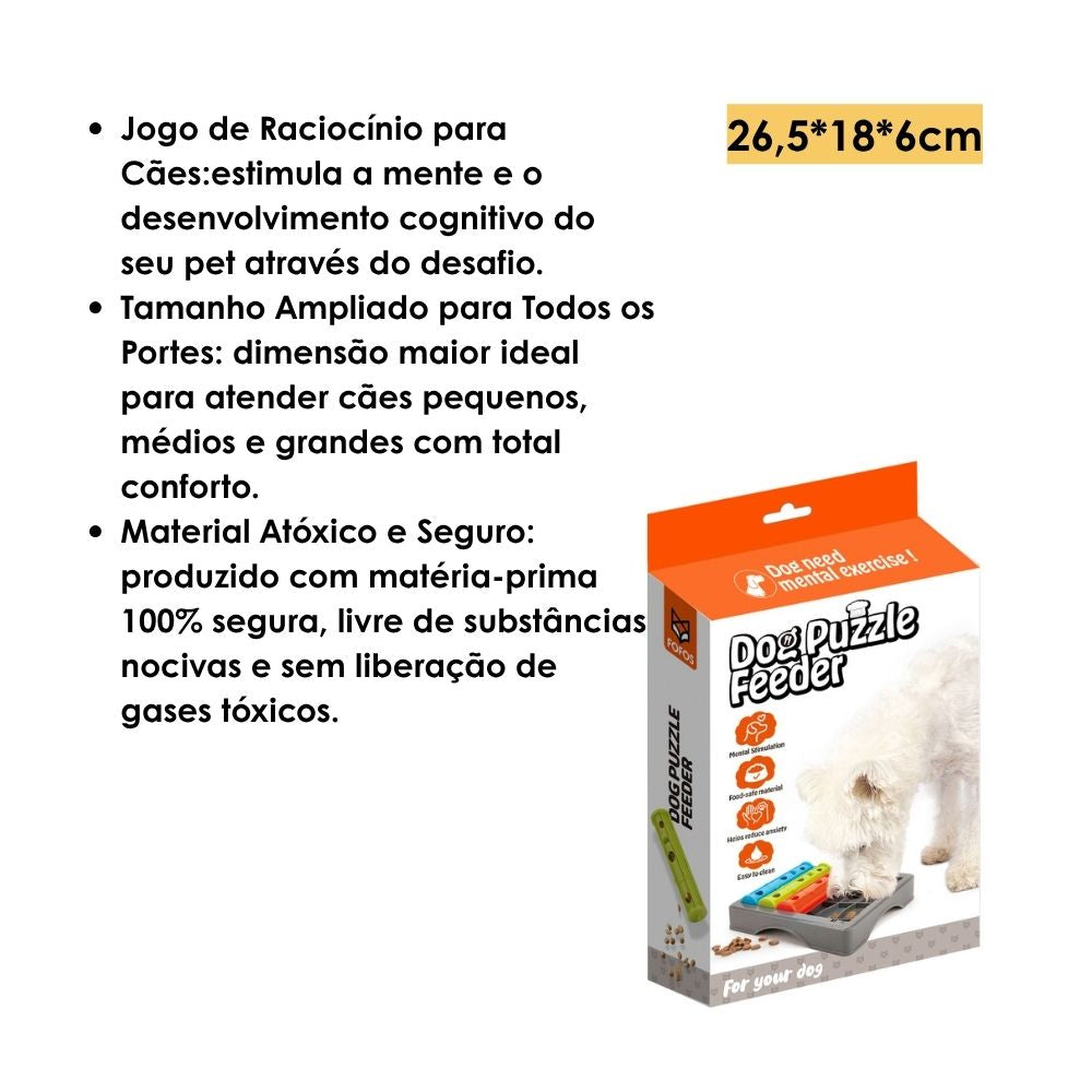 Brinquedo Interativo Puzzle Feeder Porta Petiscos - FOFOS
