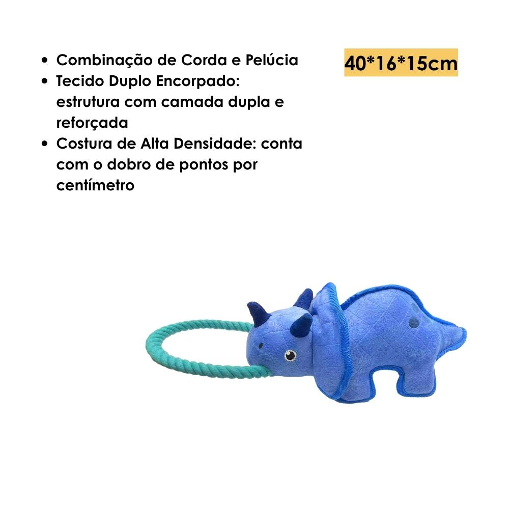 Brinquedo Pelúcia Com Corda Super Dinossauro - FOFOS