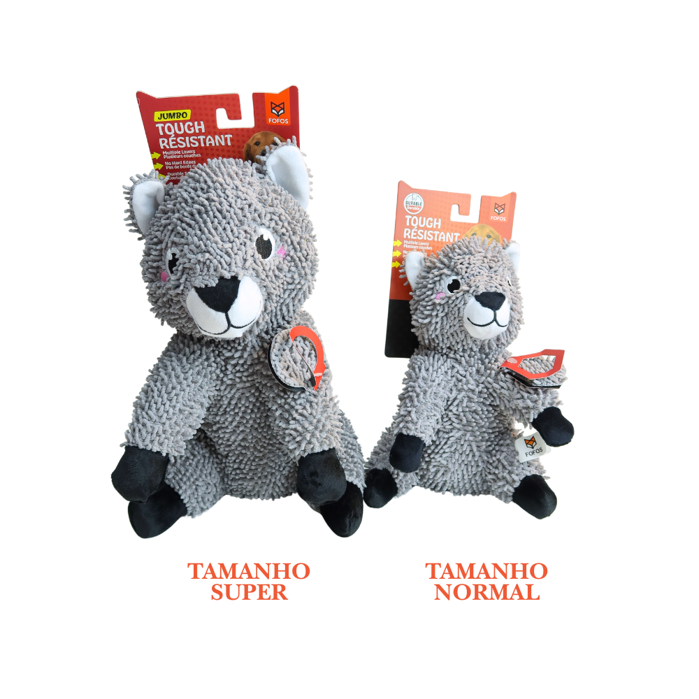Brinquedo Pelúcia Chenille Tough Animais Esquilo Super - FOFOS